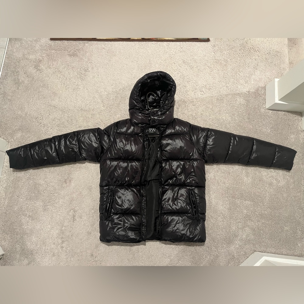BOOHOOMAN PUFFER BUBBLE JACKET
